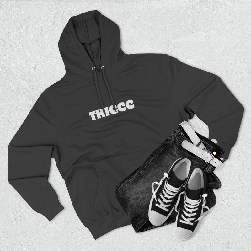 THICCC - Three-Panel Fleece Hoodie