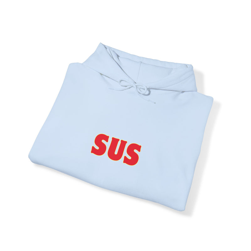 SUS -Unisex Heavy Blend™ Hooded Sweatshirt- Giving the impression that something is questionable or dishonest