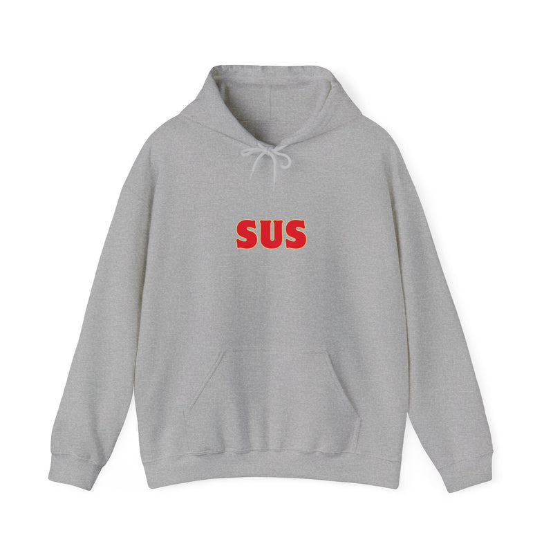 SUS -Unisex Heavy Blend™ Hooded Sweatshirt- Giving the impression that something is questionable or dishonest