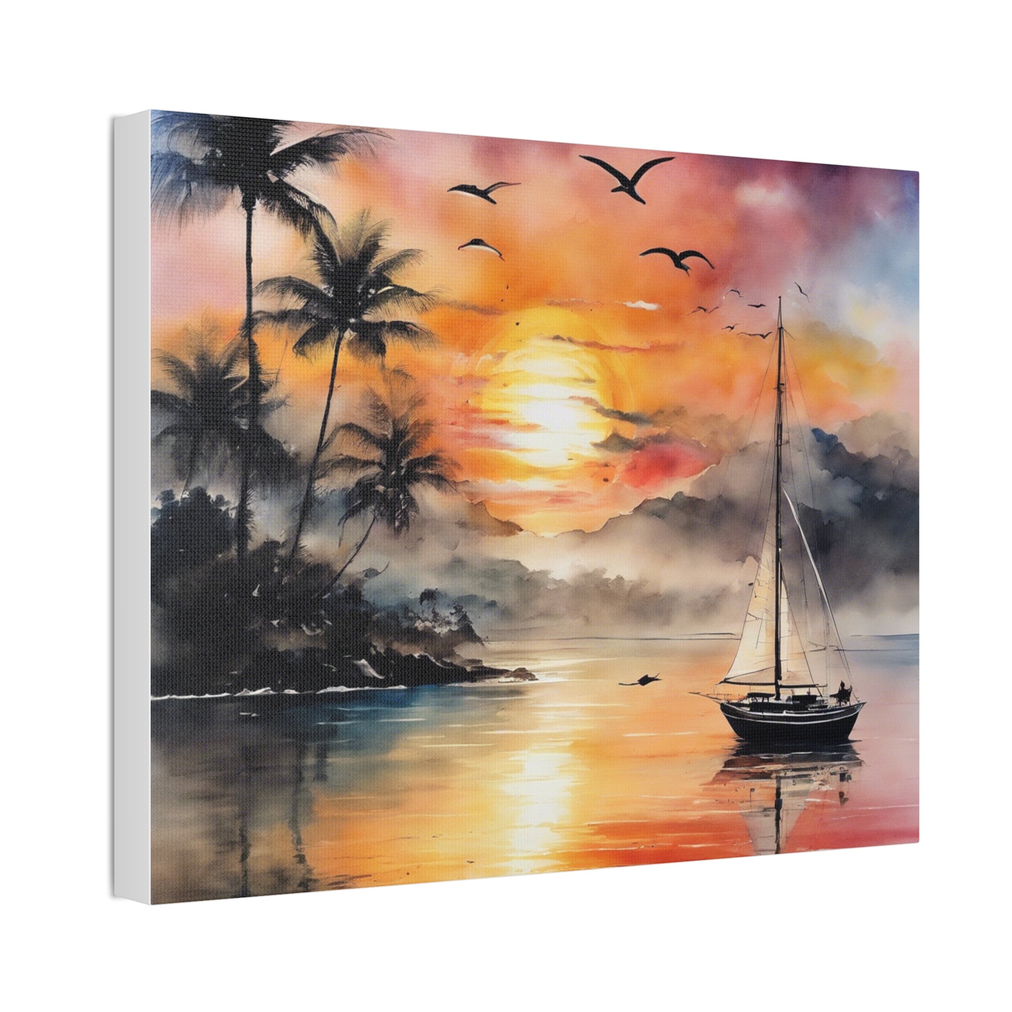 Sunset Canvas Stretched, 1.5''