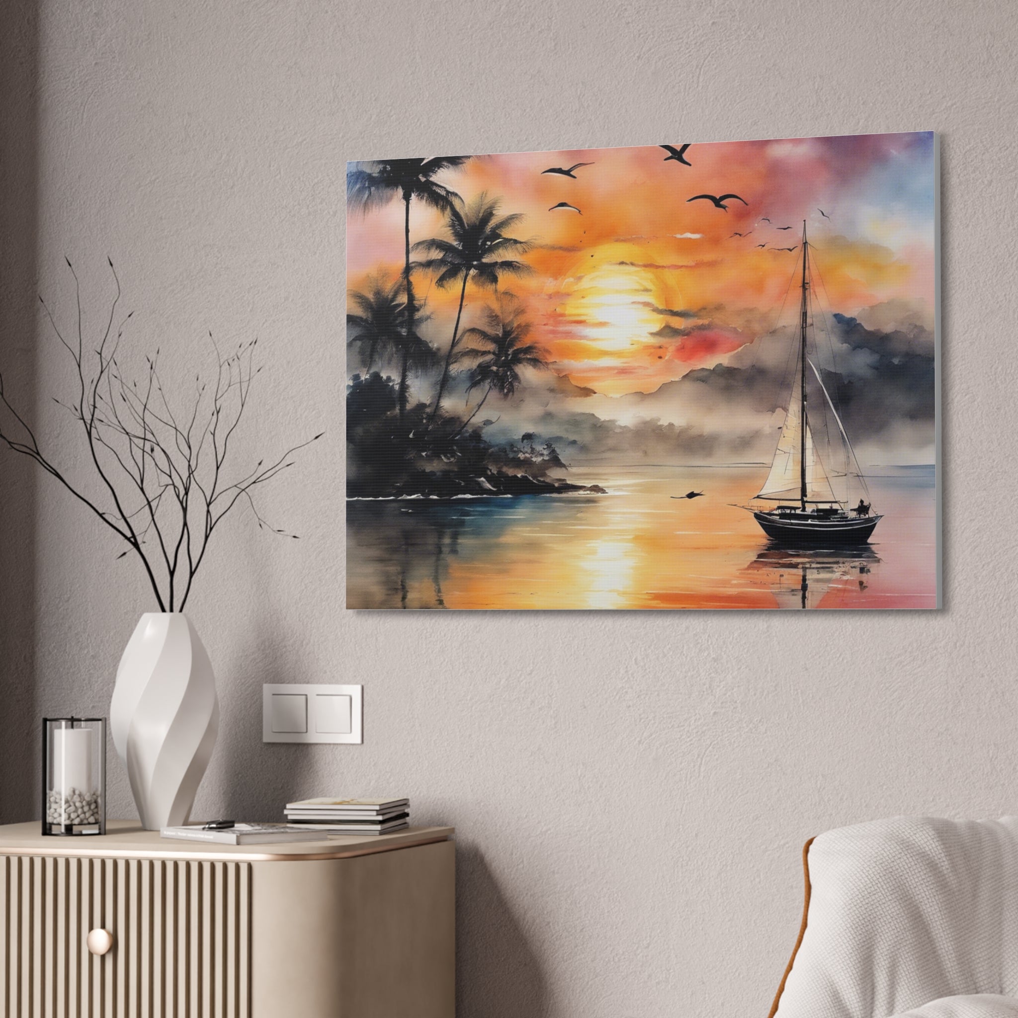 Sunset Canvas Stretched, 1.5''