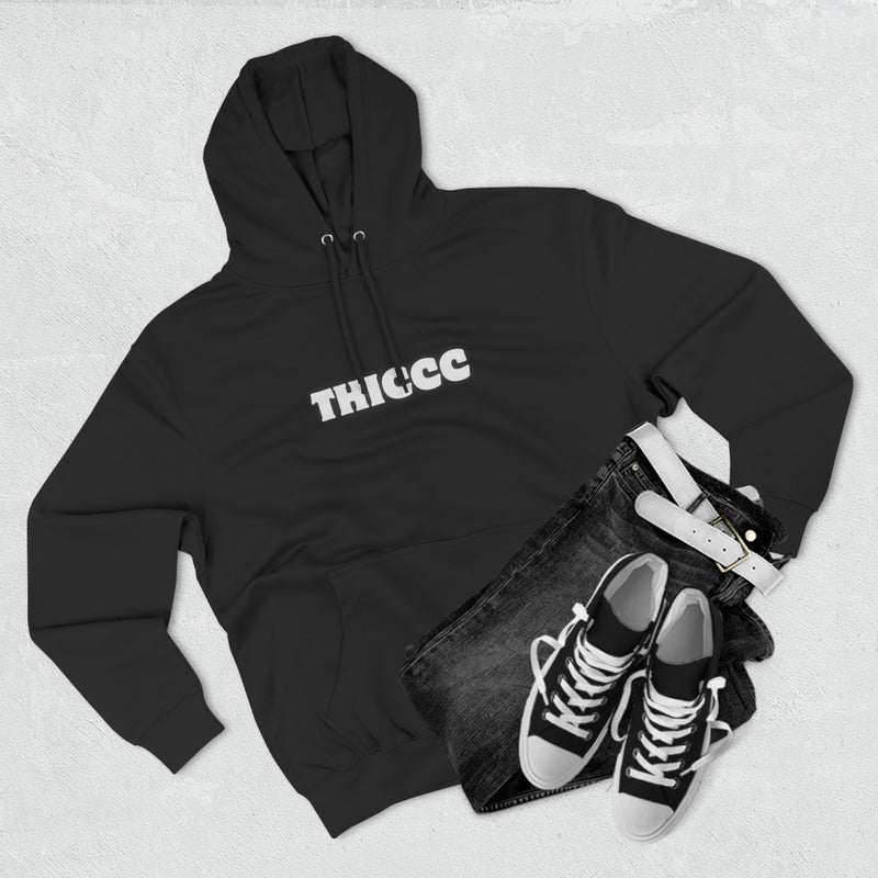 THICCC - Three-Panel Fleece Hoodie