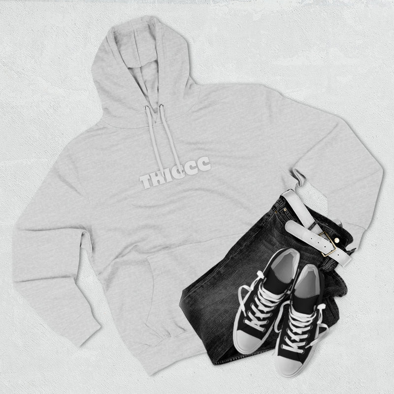 THICCC - Three-Panel Fleece Hoodie