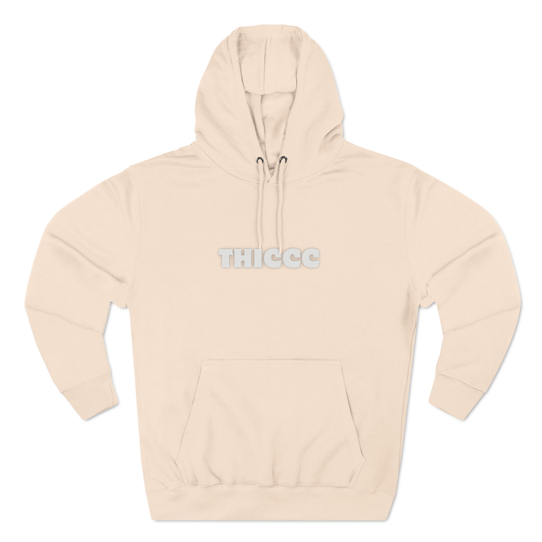 THICCC - Three-Panel Fleece Hoodie