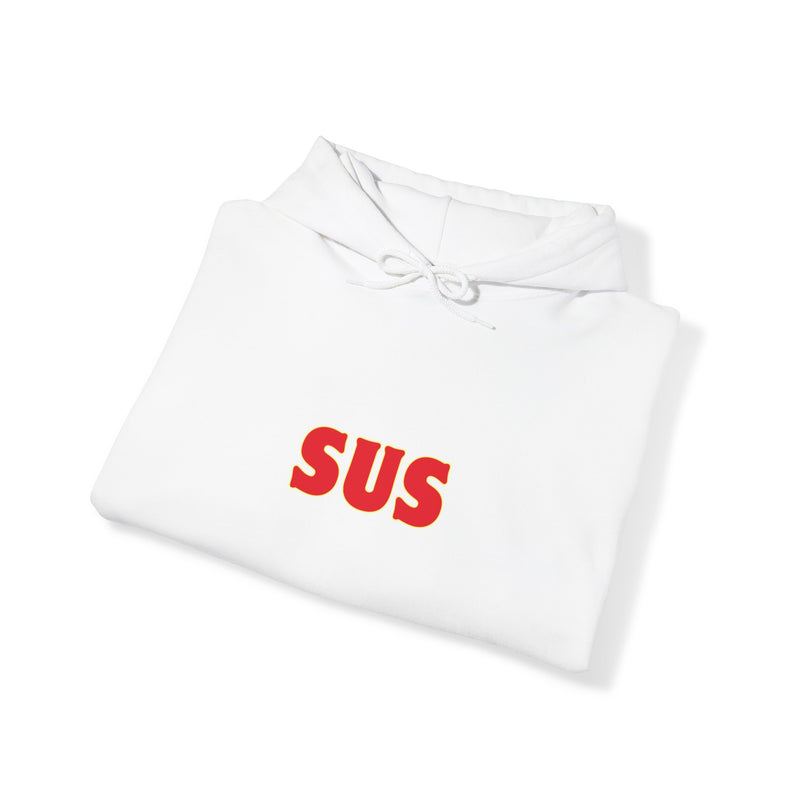 SUS -Unisex Heavy Blend™ Hooded Sweatshirt- Giving the impression that something is questionable or dishonest