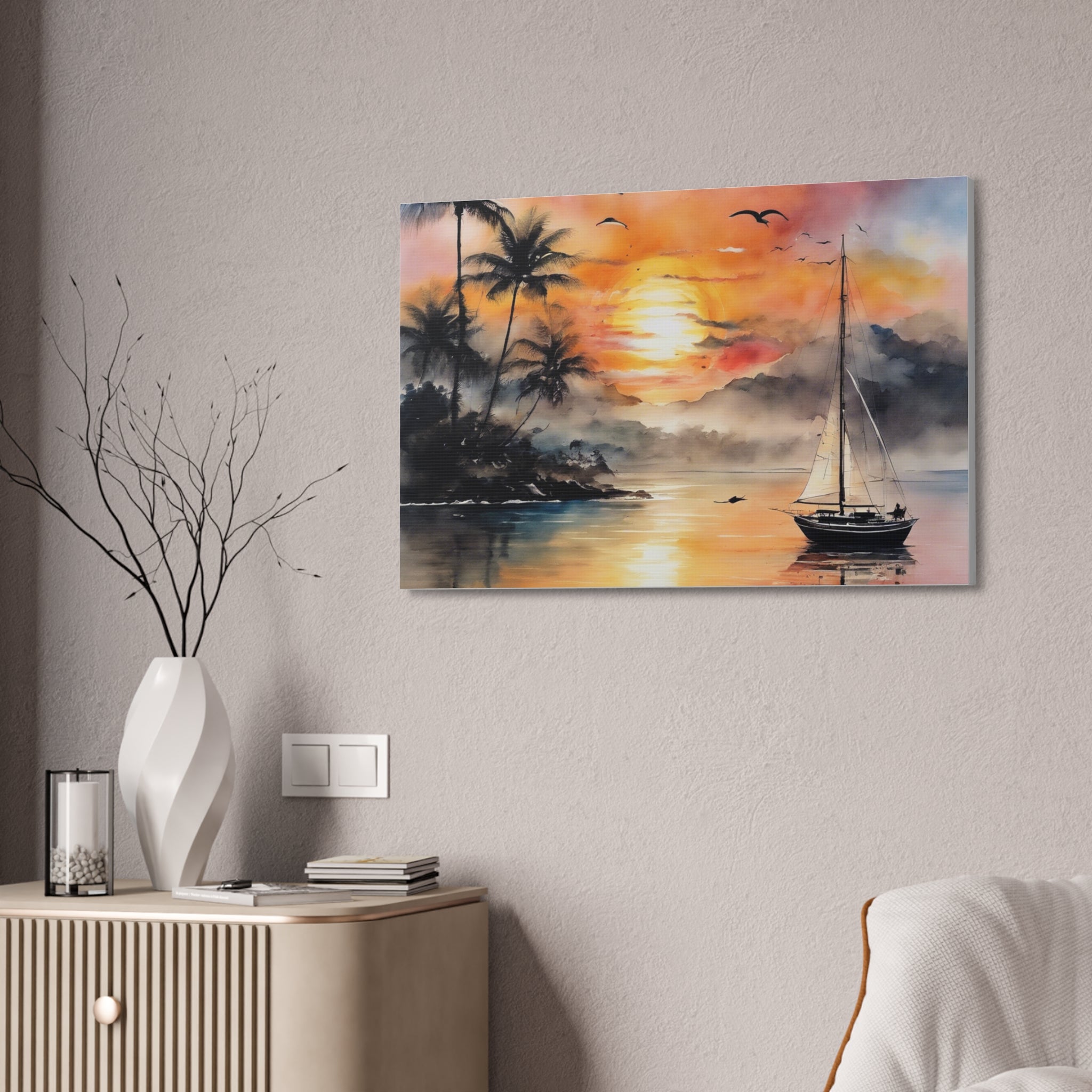 Sunset Canvas Stretched, 1.5''