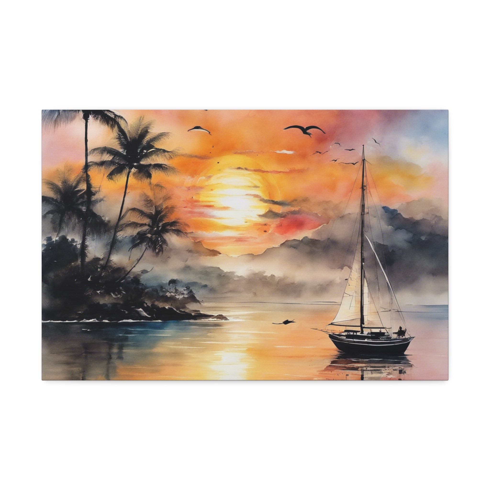 Sunset Canvas Stretched, 1.5''