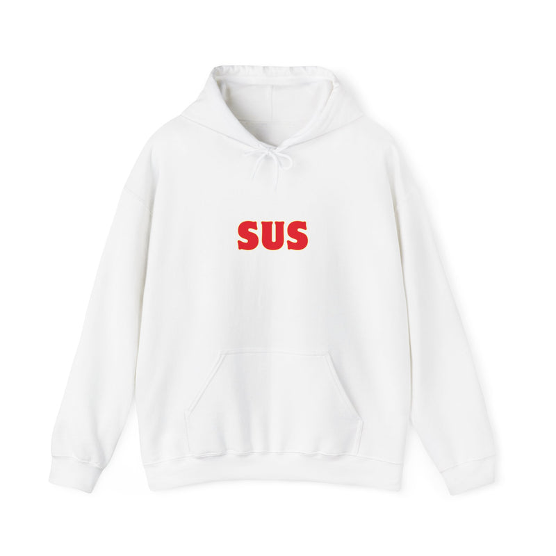 SUS -Unisex Heavy Blend™ Hooded Sweatshirt- Giving the impression that something is questionable or dishonest