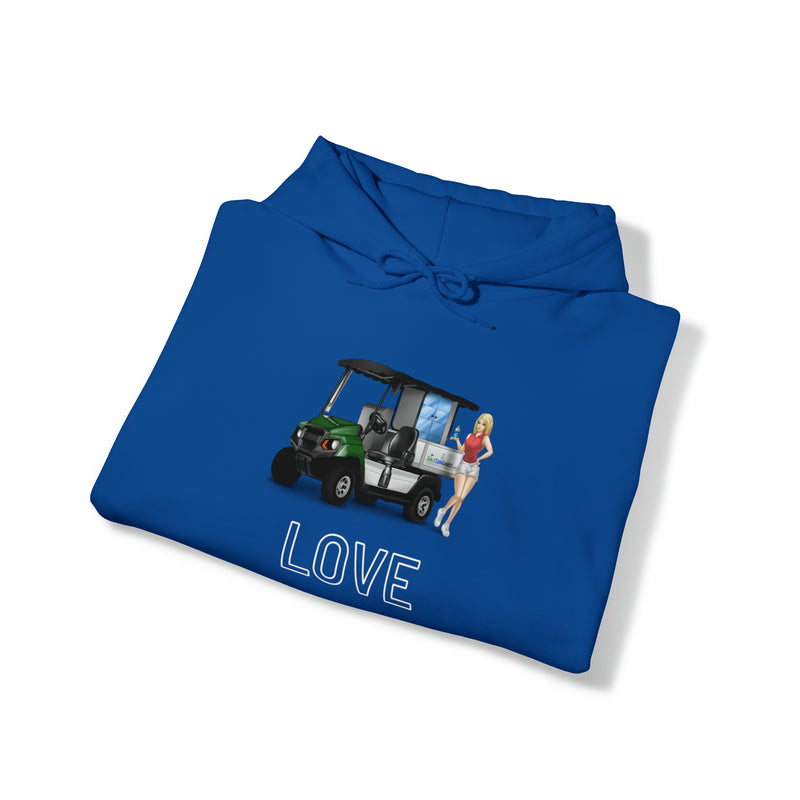 Cart girl Love Unisex Heavy Blend™ Hooded Sweatshirt