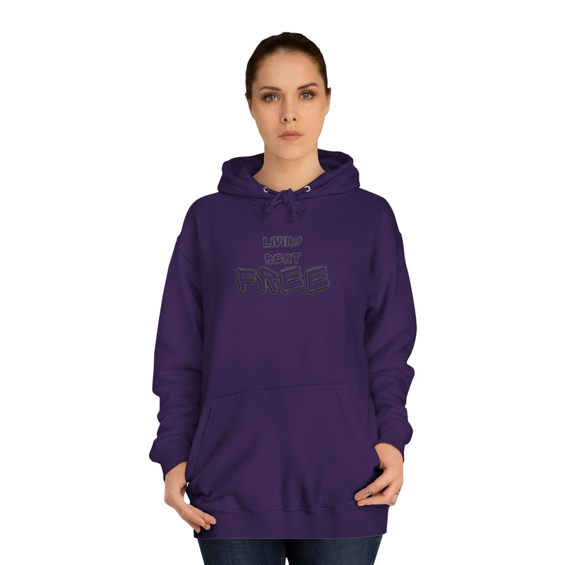 Living Rent Free - Unisex College Hoodie