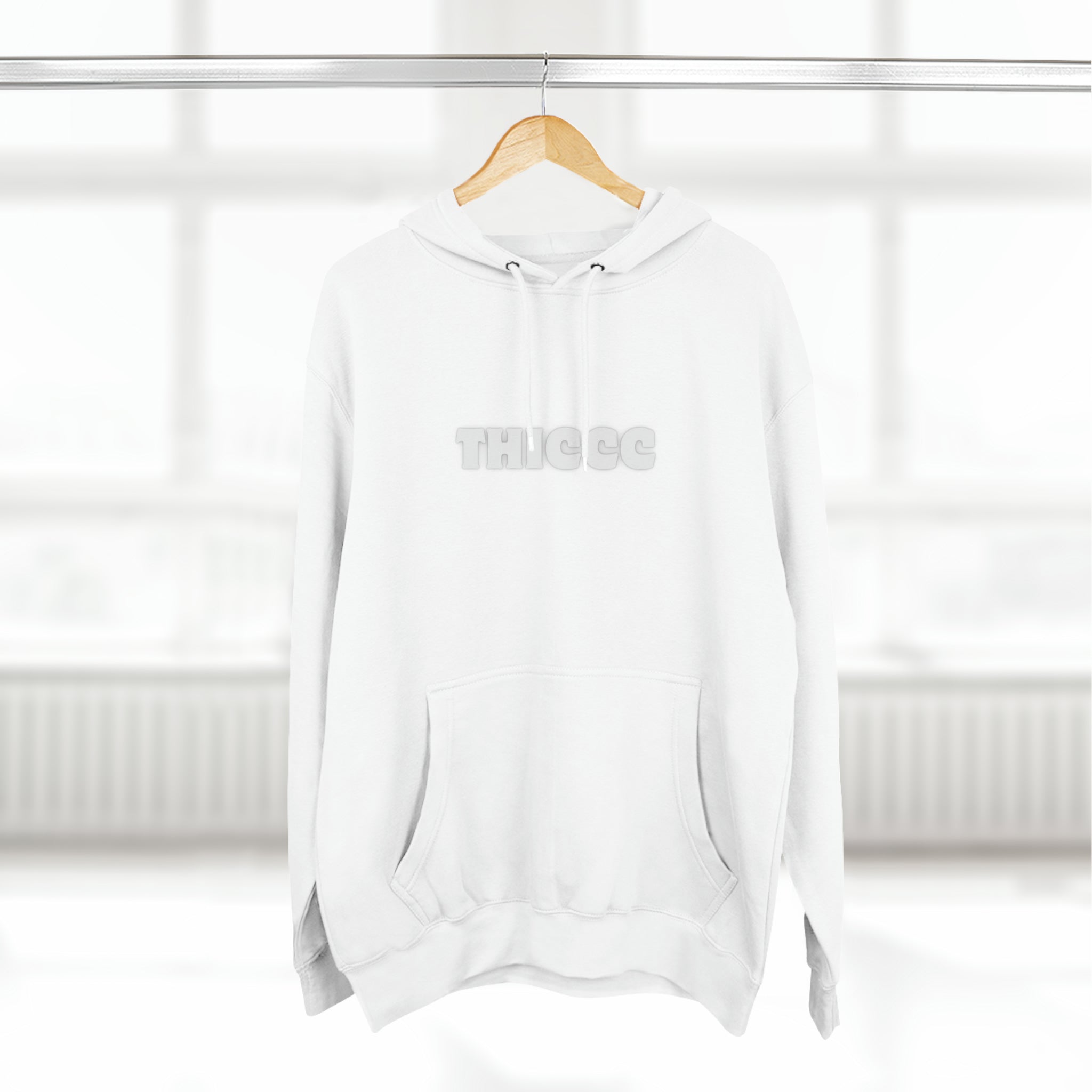 THICCC - Three-Panel Fleece Hoodie