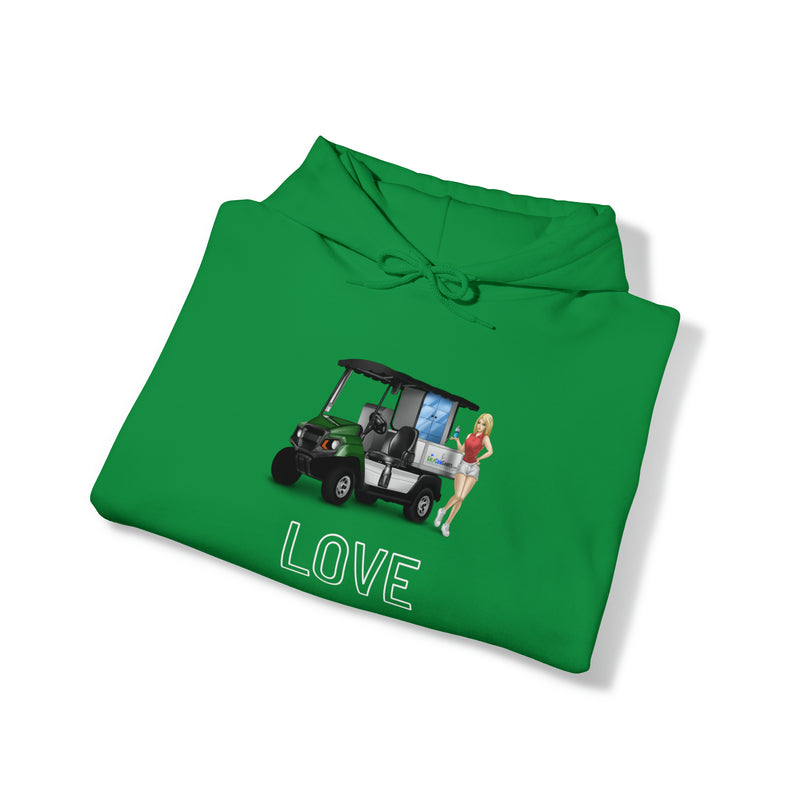 Cart girl Love Unisex Heavy Blend™ Hooded Sweatshirt