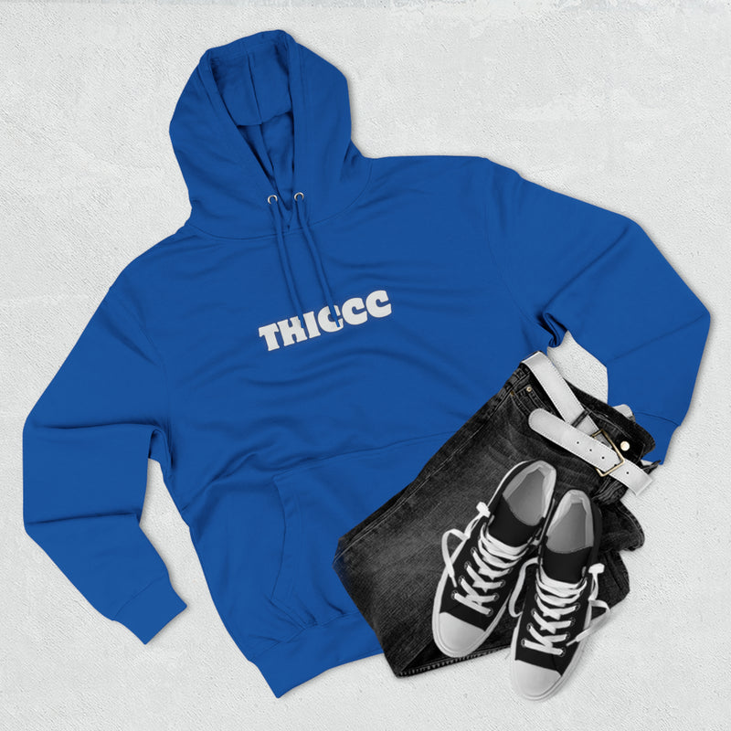 THICCC - Three-Panel Fleece Hoodie