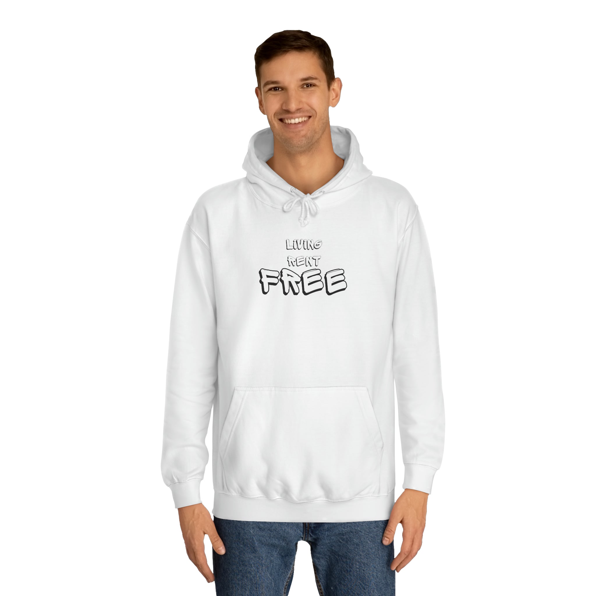 Living Rent Free - Unisex College Hoodie