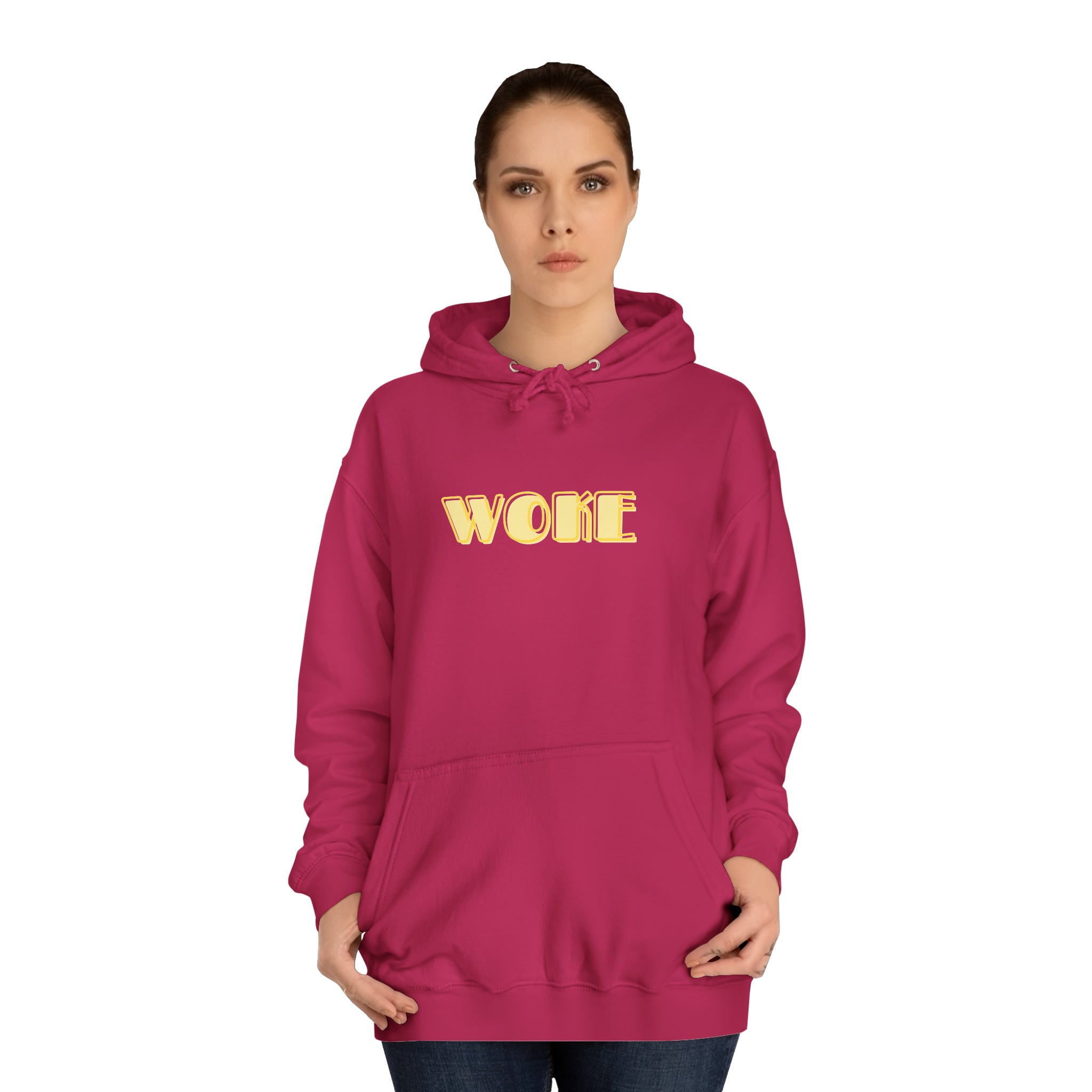 Woke- Unisex College Hoodie