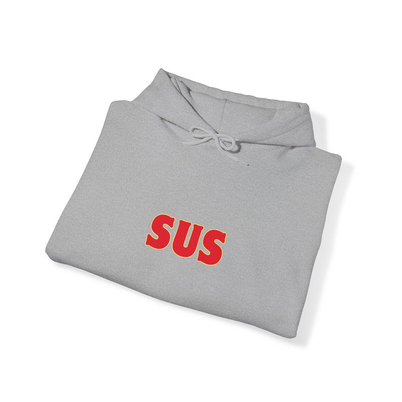 SUS -Unisex Heavy Blend™ Hooded Sweatshirt- Giving the impression that something is questionable or dishonest