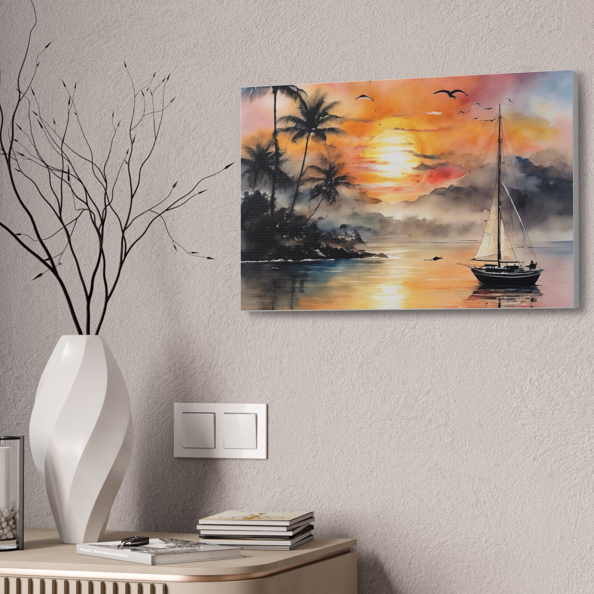 Sunset Canvas Stretched, 1.5''