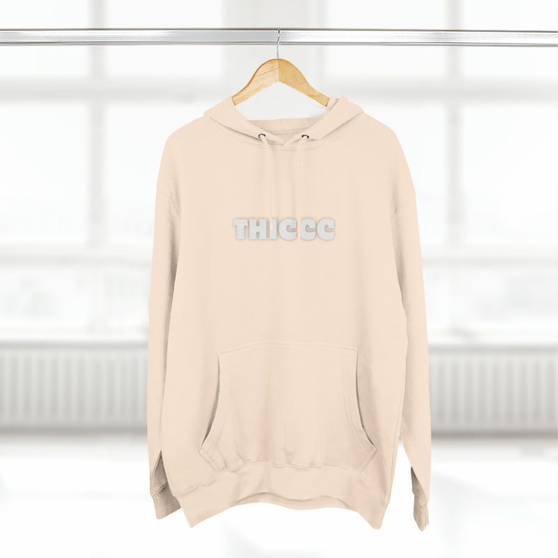 THICCC - Three-Panel Fleece Hoodie